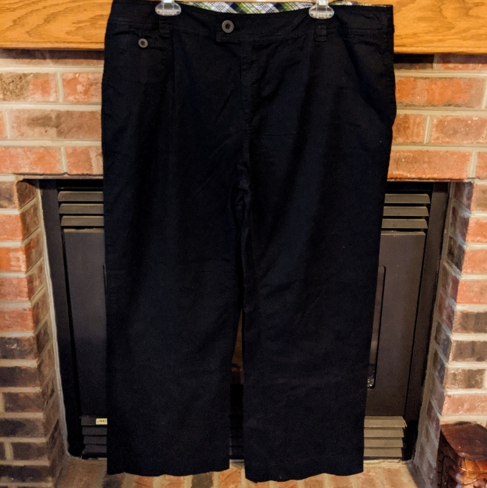 D&Co black khaki pants women's plus size 20W